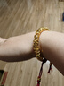 中國黃金（CHINA GOLD）黃金手鏈女款足金碎金子盤纏紅手繩七夕情人節(jié)生日禮物送女友老婆 盤纏手鏈 約3.52g+品牌禮盒 曬單實拍圖