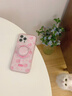踏朵粉底滿(mǎn)屏線(xiàn)描KT貓磁吸支架適用蘋(píng)果16promax手機殼iPhone15promax女新款13/16防摔可愛(ài)14pro保護套 粉底滿(mǎn)屏線(xiàn)描KT【單殼＋支架＋掛件】 iPhone 16 Pro Max 曬單實(shí)拍圖