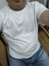 歐玫緹輕奢男裝 短袖t恤男士新款夏季修身簡約純色百搭夏裝舒適休閑上衣 白色 3XL （160-175斤） 曬單實拍圖