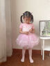 南瓜精靈兒童舞蹈服夏季女童練功服形體服芭蕾舞蓬蓬裙幼兒中國(guó)舞演出服裝 粉色【短袖】 110 (建議105-110cm 25-33斤) 曬單實(shí)拍圖