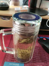 語森憶玻璃杯杯蓋單賣水晶杯蓋單賣蓋子雙層玻璃杯蓋水杯配蓋防漏杯蓋通 適用杯口外直徑56-57mm-金邊 曬單實(shí)拍圖