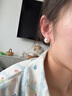 京蔻迪人魚(yú)姬粉法式施家饅頭珍珠半圓形甜美氣質(zhì)耳釘無(wú)耳洞耳夾 人魚(yú)姬珍珠耳環(huán)-饅頭14mm 曬單實(shí)拍圖