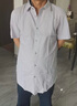 利郎休閑短袖襯衫男微皺條紋肌理感2025夏季新款棉質(zhì)男士襯衫 灰綠（G5XZC0032Y） 41 曬單實(shí)拍圖