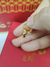中國(guó)黃金（CHINA GOLD）滿天星黃金耳環(huán)女爆閃車花足金耳扣耳釘生日母親節(jié)禮物送女友老婆 A款滿天星耳扣【一對(duì)】約1.7g【中金禮盒】 曬單實(shí)拍圖