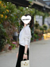 白色襯衫女長(cháng)袖上衣職業(yè)職場(chǎng)工裝設計感小眾襯衣法式復古V領(lǐng)內搭 59026長(cháng)袖襯衫（V領(lǐng)） M （建議95-105斤） 曬單實(shí)拍圖