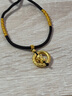 中國(guó)黃金招財(cái)貔貅黃金項(xiàng)鏈女足金平安扣吊墜七夕情人節(jié)生日禮物送女友老婆 足金乾坤圈貔貅項(xiàng)鏈-黑 曬單實(shí)拍圖