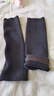 赫瓦達羊絨護腿腳踝脖子保暖套男女秋冬護小腿保暖腕套襪套防寒高彈加厚 灰色【高彈28-32cm加長(cháng)加厚】 M（長(cháng)28-29cm/80-110斤） 曬單實(shí)拍圖