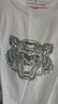 catwick 歐洲站刺繡老虎頭T恤男裝ck長(cháng)袖上衣秋季潮牌內搭白色體恤打底衫 243白色 S 曬單實(shí)拍圖