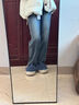 森馬（Semir）森柔牛仔|牛仔褲女港風(fēng)舒適闊腿褲顯瘦秋季女生長(zhǎng)褲103524124001A 曬單實(shí)拍圖