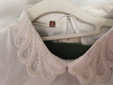 路施南白色蕾絲花邊網(wǎng)紗立領(lǐng)無(wú)袖襯衫女夏季雪紡木耳邊襯衣時(shí)尚氣質(zhì)上衣 米白 L603 L 曬單實(shí)拍圖