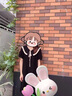 RUIQIUER法式赫本風(fēng)短袖連衣裙夏季新款女裝減齡娃娃領(lǐng)a字顯瘦小黑裙子 黑色 S 曬單實(shí)拍圖