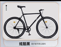 Jeep吉普公路車自行車鋁合金單速跑車JP700漫步者鋁-直把黑色 曬單實(shí)拍圖