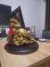 純銅龍龜擺件八卦龍頭龜金錢(qián)龜神獸赑屃霸下家居辦公室裝飾品聚財 黃銅八卦龍龜-長(cháng)12cm 曬單實(shí)拍圖