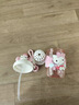 Hello Kitty三麗鷗兒童直飲高顏值塑料水杯雙飲口可愛吸管杯帶茶倉 啵啵太空吸管杯】650ML粉凱蒂貓 曬單實拍圖