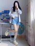 依思 Q（exull）厚底洞洞鞋女2025新款夏季透氣輕便包頭涼鞋女防滑耐磨涼拖鞋女 米綠-明亮彩虹 37-38 曬單實拍圖