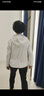 FILA 斐樂官方女士梭織外套2025夏新款健身運動寬松防水連帽上衣 玉石白-WT M 165/84A/M 曬單實拍圖