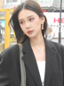 京蔻迪金屬銀色夸張長款流蘇愛心耳環(huán)女獨特輕奢2025新款高感耳墜耳飾 碎銀子耳環(huán) 曬單實拍圖
