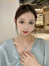 迪后（Dirholl）輕奢侈品項鏈女士吊墜鎖骨鏈飾品首飾情人節(jié)生日禮物送女友老婆 海洋之心項鏈[藍鋯款] 曬單實拍圖