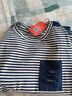 啄木鳥(niǎo)（TUCANO）條紋上衣女春秋季2025新款媽a媽棉長(cháng)袖t恤女中年減齡打底衫時(shí)尚潮 藍白條紋372款  XL 建議115-125斤 曬單實(shí)拍圖