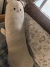 哈陪A類母嬰級抱枕長條側(cè)睡枕頭女生睡覺專用孕婦夾腿兒童大公仔靠枕 條紋小熊【A類嬰兒棉】 含枕芯 1.1米【獨立內(nèi)膽+可拆洗】 曬單實拍圖