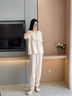 黛夢(mèng)思睡衣女夏季2025新款純棉短袖長(cháng)褲家居服甜美淑女可外穿套裝 JD20259【短袖長(cháng)褲】 M /身高155-161,體重80-105 曬單實(shí)拍圖