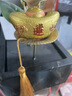 招財元寶轉(zhuǎn)運珠手玩小物件解壓治愈桌面茶玩茶寵小擺件創(chuàng)意小禮物 小元寶【金色】 曬單實拍圖