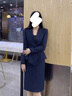 紫魅俏職業(yè)裝女裝套裝春秋冬季高級感商務(wù)小西裝時(shí)尚氣質(zhì)女神范修身西服 杏色(單件西裝) S (建議90斤以下) 曬單實(shí)拍圖