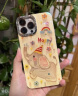 鹿途者 DEERWALK小飛象長頸鹿掛繩適用蘋果14手機殼iphone15promax可愛卡通12網紅女款11點鉆13pro自帶鏡頭膜 happy 小飛象+掛繩 iPhone 14 曬單實拍圖