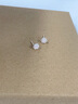法卡曼S925銀鏤空花朵耳釘女小眾設計耳環(huán)粉晶淑女生日禮物 花朵耳釘 曬單實(shí)拍圖