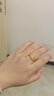 佐卡伊黃金戒指女桃花999足金戒指古法七夕送女友定價(jià)實(shí)心 約3.7-3.8克 曬單實(shí)拍圖