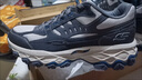 斯凱奇（Skechers）新款男士戶(hù)外登山鞋男緩震耐磨輕便運動(dòng)鞋厚底增高休閑時(shí)尚徒步鞋 CCBL炭灰色/藍色 41 (260mm) 曬單實(shí)拍圖