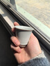 振青汝瓷主人杯聞香杯品茗杯單杯陶瓷景德鎮汝窯純手工青瓷茶杯禮盒裝 靈均杯 70ml 曬單實(shí)拍圖