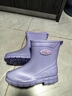 JCZS德國品質(zhì)雨鞋女款中低筒新款防水防滑外賣(mài)騎手專(zhuān)用軟底不累腳超軟 紫色 38 曬單實(shí)拍圖