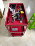 立始工具車(chē)小推車(chē)汽修工具箱車(chē)放置架移動(dòng)貨架工具柜收納架工具架特厚 【簡(jiǎn)約款】藍白【小號】普通剎車(chē)輪 曬單實(shí)拍圖