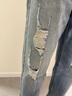 Levi's?SilverTab?25春夏新款男士美式高街破洞寬松直筒牛仔褲 藍色 31 (32) 曬單實拍圖