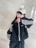 女童秋裝套裝2025春秋新款洋氣時(shí)髦中大童外套工裝褲運(yùn)動(dòng)兩件套潮 黑色外套+褲子 160cm 曬單實(shí)拍圖