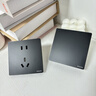 飛利浦（PHILIPS）開關(guān)插座面板S20灰86型斜五孔墻壁插座家用暗裝電工電料二三插座 大間距五孔插座(10A)單只 曬單實(shí)拍圖