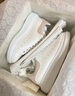 亞歷山大.麥昆（ALEXANDER MCQUEEN）女鞋經(jīng)典休閑時(shí)尚百搭小白鞋運動(dòng)鞋粉尾553770 WIAIH 9182 39 曬單實(shí)拍圖