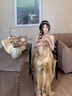 艾柔丹夏裝新品連衣裙新中式國風(fēng)女裝無袖掛脖碎花裙子女夏季2025新款 連衣裙 S 曬單實拍圖