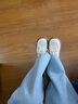 他她（TATA）英倫休閑小皮鞋女鞋真皮氣質通勤單鞋子春季新款7F122AM5 米白 36 曬單實拍圖