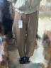 森馬（Semir）休閑褲女簡(jiǎn)約小心機直筒褲ins潮夏季小個(gè)子時(shí)尚翻邊短褲百搭 紅白色調00461 L 曬單實(shí)拍圖
