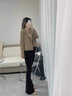 Jret黑色微喇休閑褲女2025新款夏秋高腰修身顯瘦喇叭褲垂感中年女士褲 黑色春夏長(zhǎng)褲 薄款 S 85-100斤 曬單實(shí)拍圖