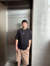 卡賓（CABBEEN）【發(fā)泡印花】涼感短袖T恤男2025夏季新款潮流鉚釘寬松黑半袖 煤黑色01（寬松版型） 3XL /190/56 曬單實(shí)拍圖