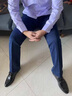 NOSSKISS國際男裝品牌牛仔褲男夏季薄款寬松精梳棉高腰爸爸裝牛仔2025新款 深藍(lán)色 32 (2尺5) 曬單實(shí)拍圖