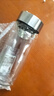 馨友佳鋼化玻璃杯防摔大容量雙層男女加厚便攜水杯車載茶水分離泡茶 雙層鵝蛋杯鋼本色蓋子  500ml 曬單實(shí)拍圖
