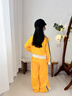 兜兜王國女童運動套裝春秋2025新款又酷又颯的女童裝時髦洋氣春裝兒童衣服 黃色 120 曬單實拍圖