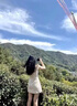 萬欣兒法式方領(lǐng)重工印花小飛袖連衣裙女春夏蝴蝶結(jié)收腰包臀短裙氣質(zhì)裙子 圖片色 M 【90-100斤】 曬單實拍圖
