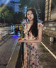 多菲尼森 夏季2025新款法式甜美辣妹碎花氣質(zhì)收腰顯瘦高級感印花連衣裙 復古收腰連衣裙長款 L 【110-125斤】 曬單實拍圖