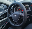 適用于捷達VS7真皮汽車方向盤套VA3四季通用vs5把套防滑吸汗夏季 D型-超薄款【黑色線】不帶標 曬單實拍圖