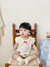 優(yōu)奇嬰兒夏裝女寶寶嬰幼兒洋氣碎花小套裝嬰兒衣服一歲小女孩夏季衣服 夏日小草莓 80 曬單實(shí)拍圖
